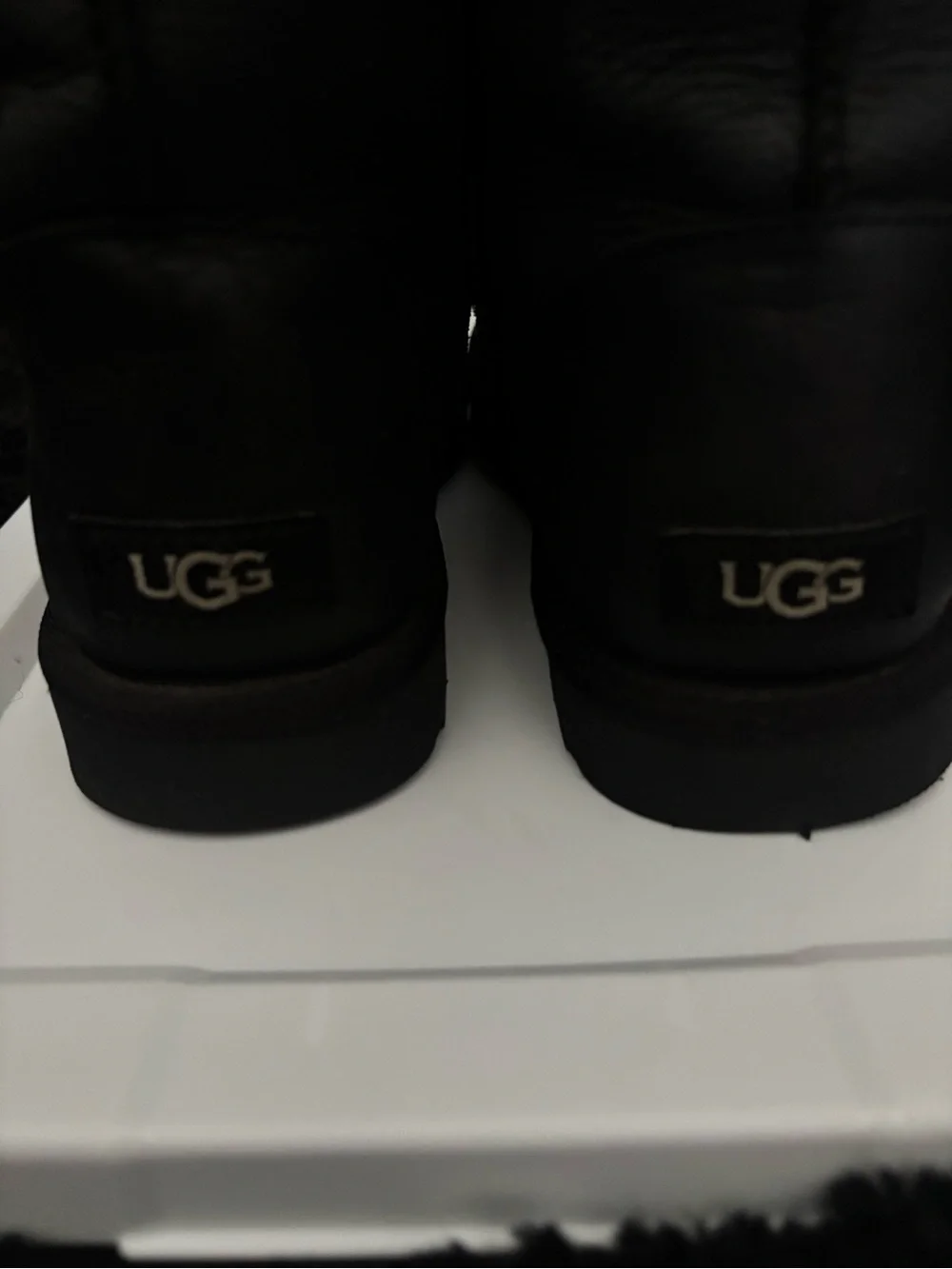 Women’s US 10 Black Leather UGG Boots